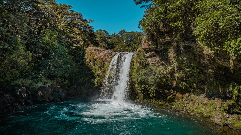 Tawhai Falls in Tongariro National Park, New Zealand