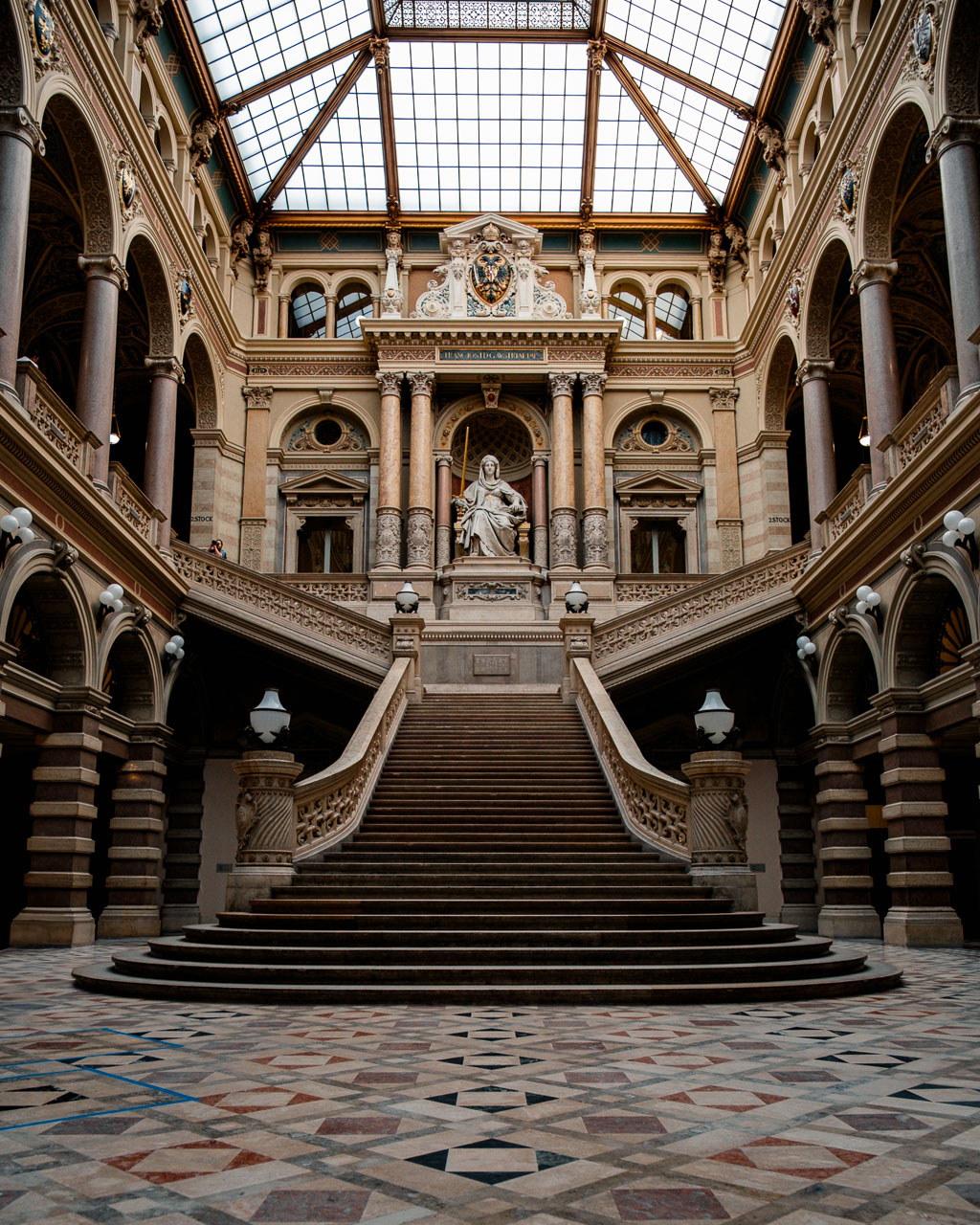 The interior of the Justizpalast in Austria