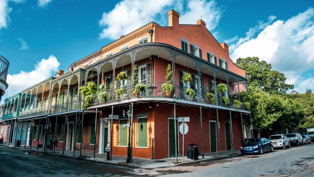 Photo of a building in the French Quarter of New Orleans