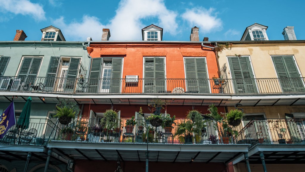 Photo of a building in the French Quarter of New Orleans