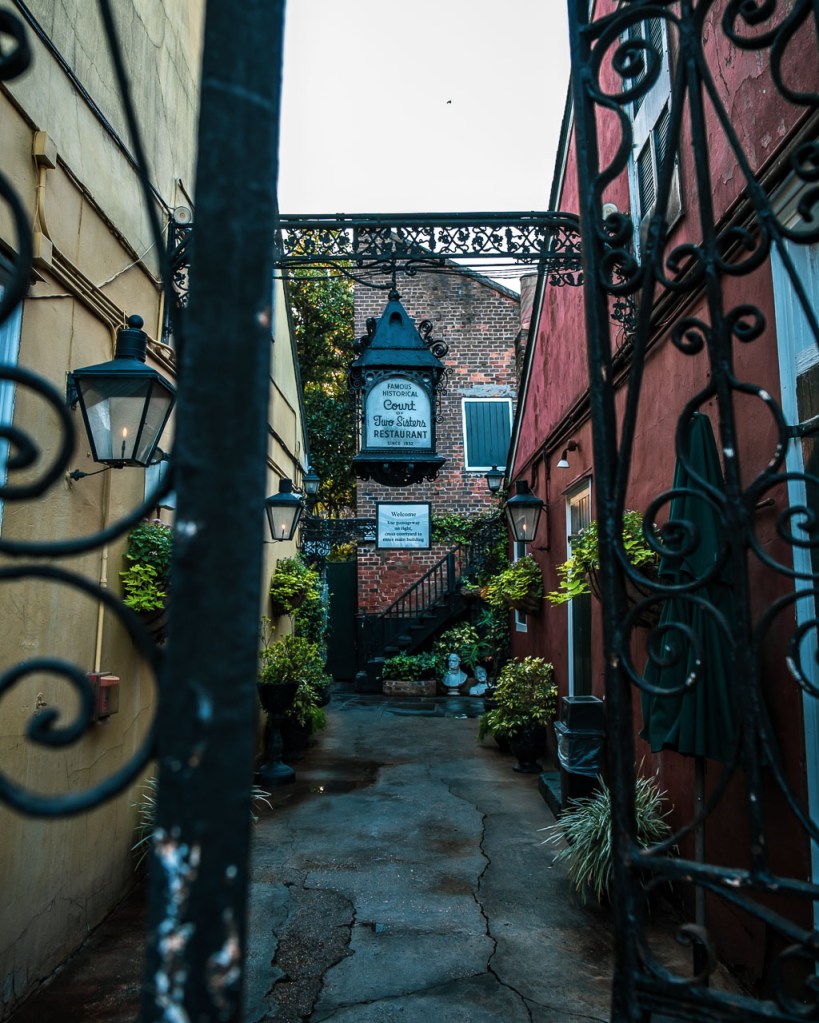 Photo of an alleyway in the French Quarter of New Orleans